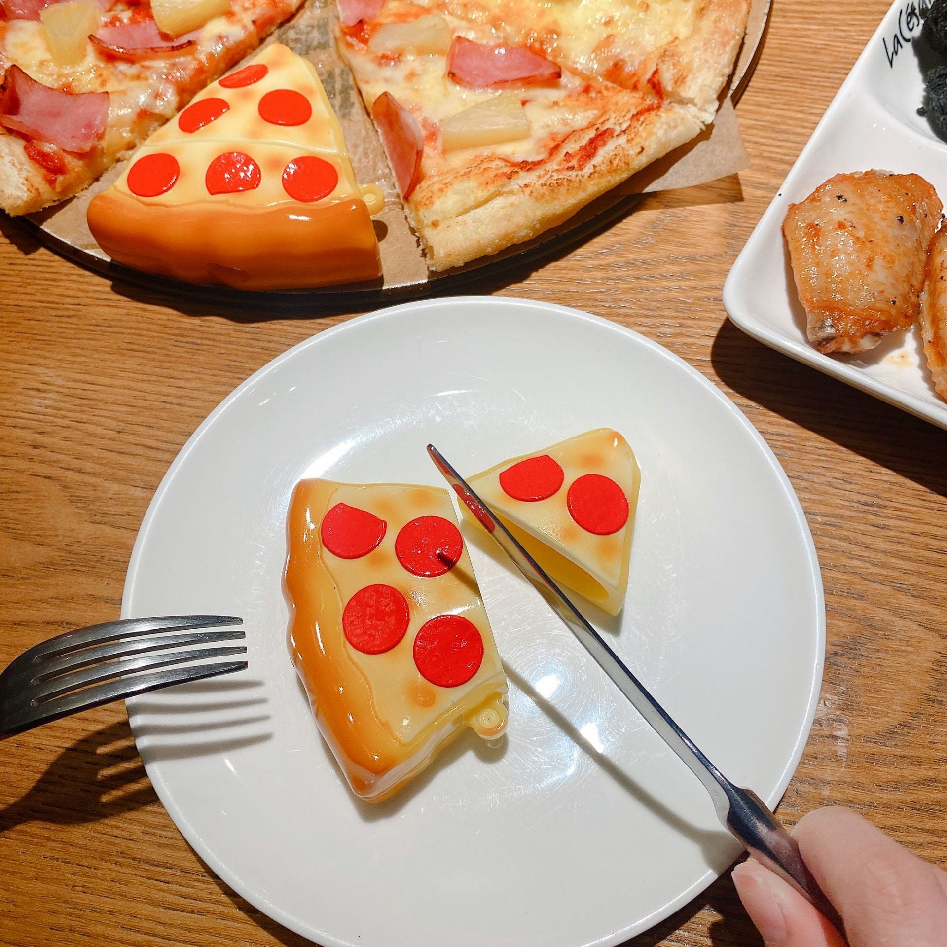 Pizza de silicona al por mayor AirPods 1/2 Caja de auriculares de generación de generación